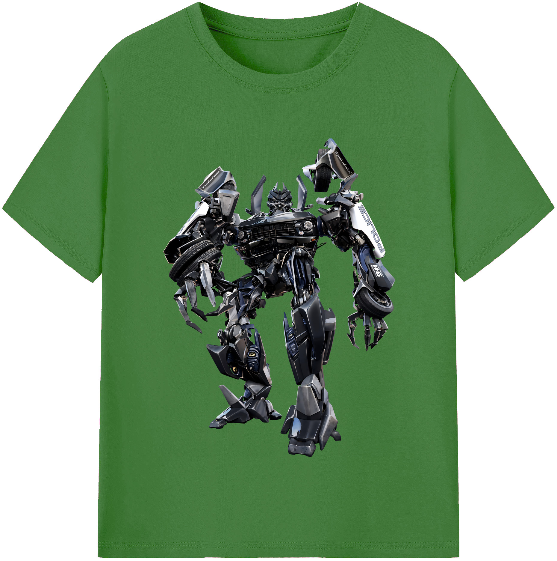 （画像用） Transformers トランスフォーマー レディースカジュアルプリントTシャツ（綿100％）